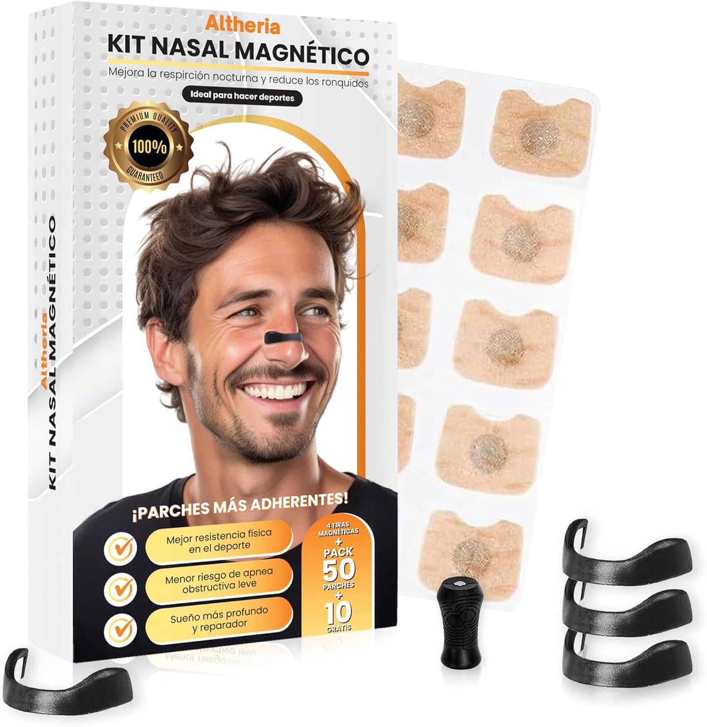 TIRAS NASALES MAGNETICAS (PACK DE 2 UNIDADES AL 50% DESCUENTO=32,99€)