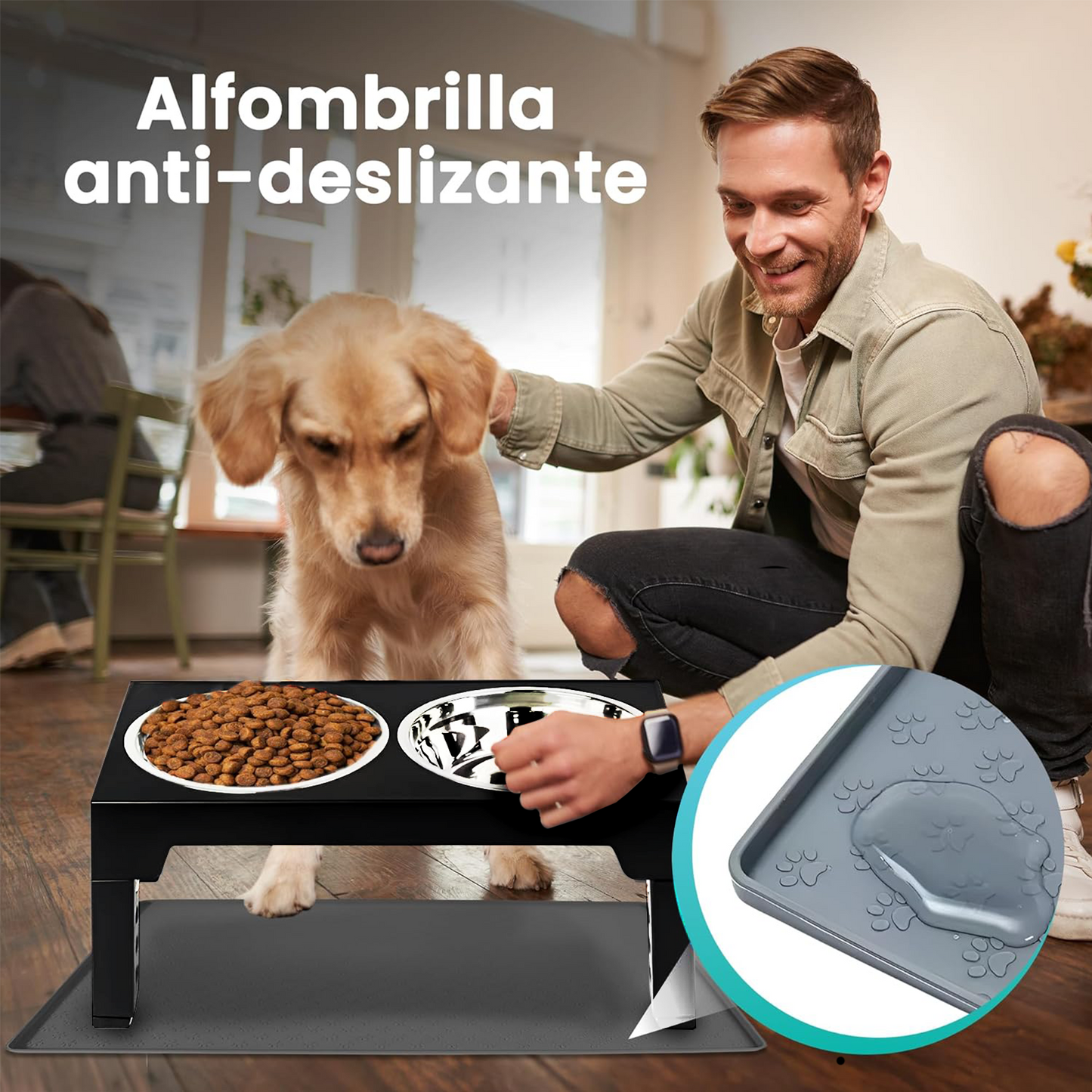 COMEDERO PERRO 5 ALTURAS (PACK DE 2 UNIDADES AL 50% DESCUENTO=40,99€)