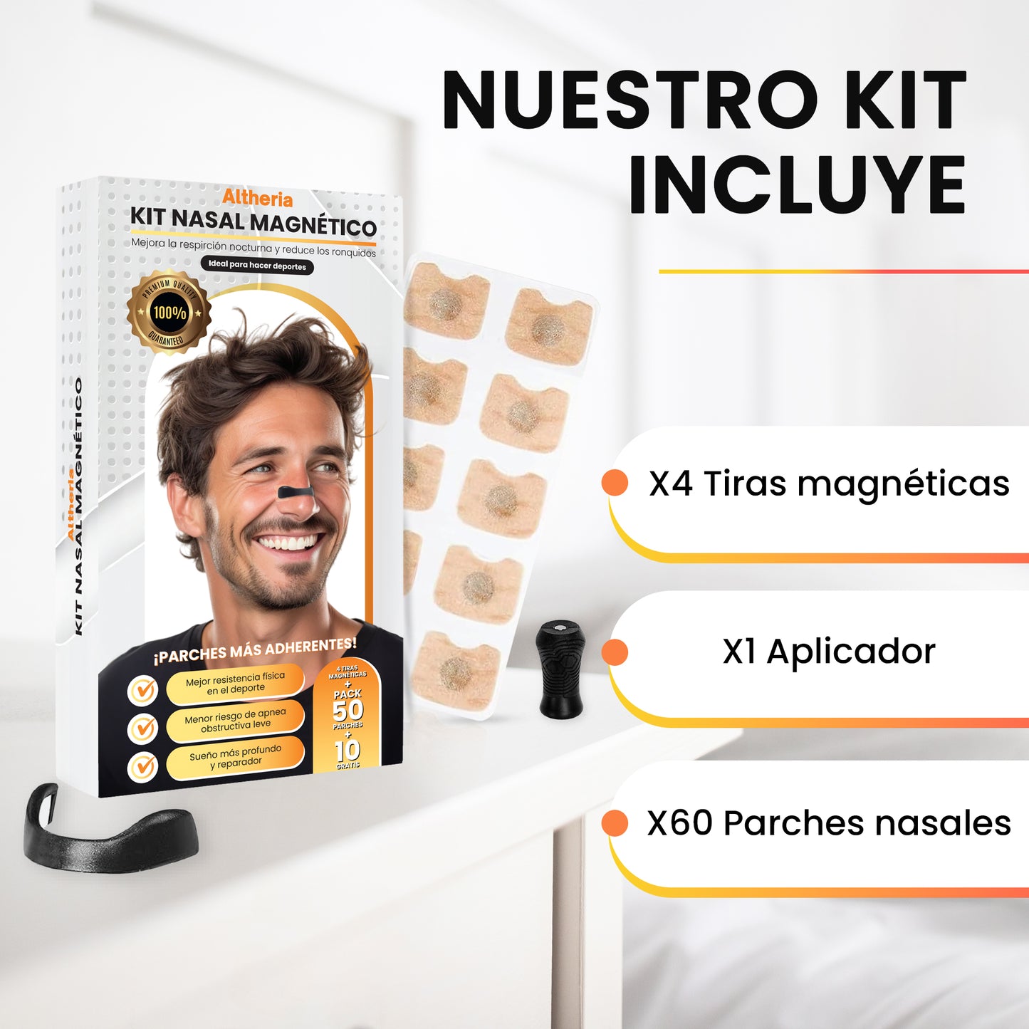 TIRAS NASALES MAGNETICAS (PACK DE 2 UNIDADES AL 50% DESCUENTO=32,99€)