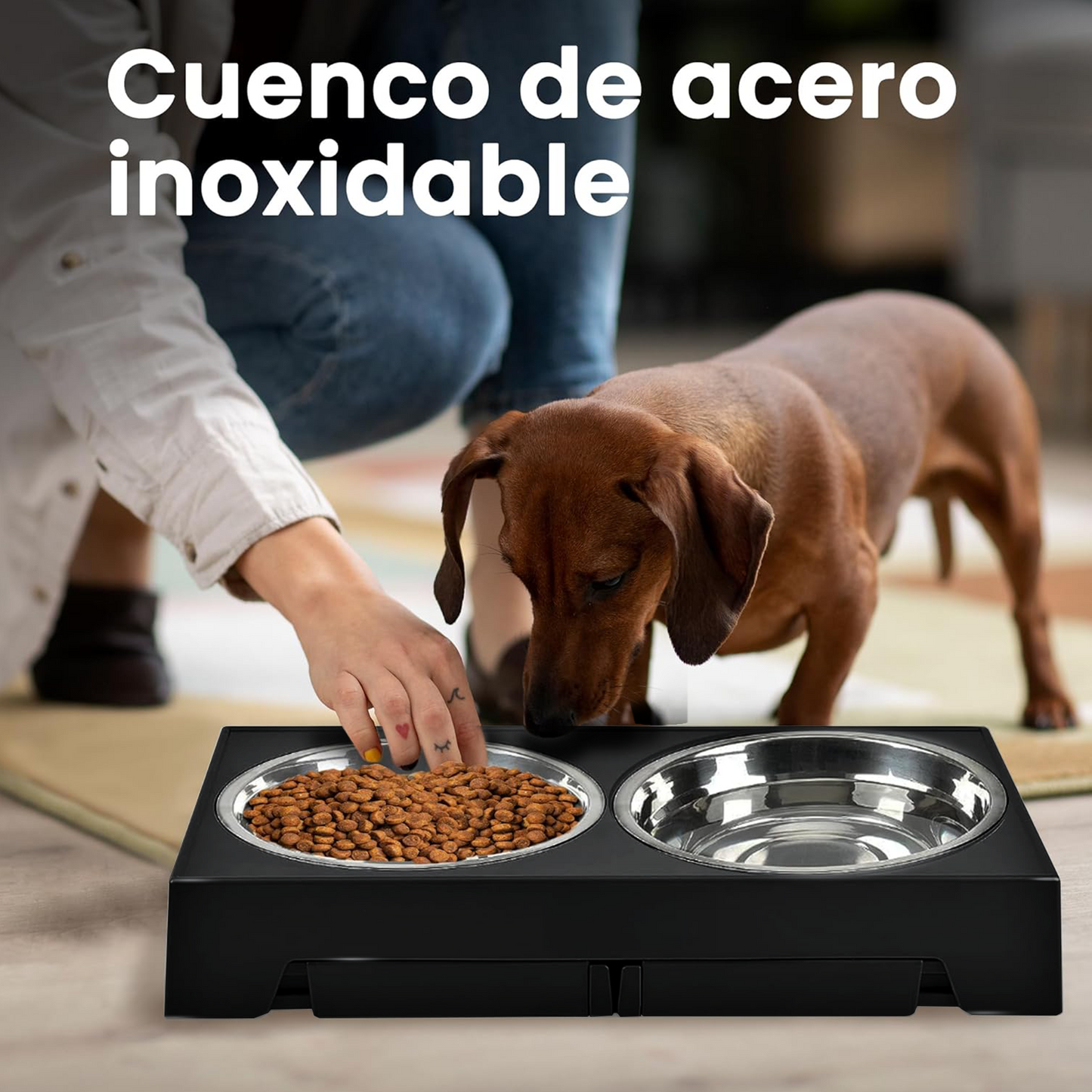 COMEDERO PERRO 5 ALTURAS (PACK DE 2 UNIDADES AL 50% DESCUENTO=40,99€)