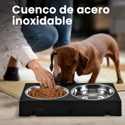 COMEDERO PERRO 5 ALTURAS (PACK DE 2 UNIDADES AL 50% DESCUENTO=40,99€)