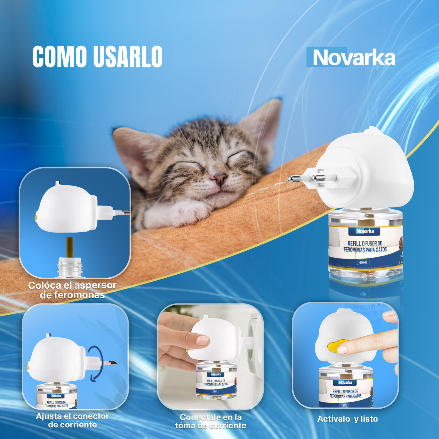 KIT FEROMONAS (2 DIFUSORES Y 6 RECAMBIOS) PARA GATOS X 29.99€