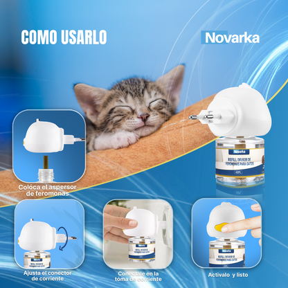 KIT FEROMONAS (2 DIFUSORES Y 6 RECAMBIOS) PARA GATOS X 29.99€