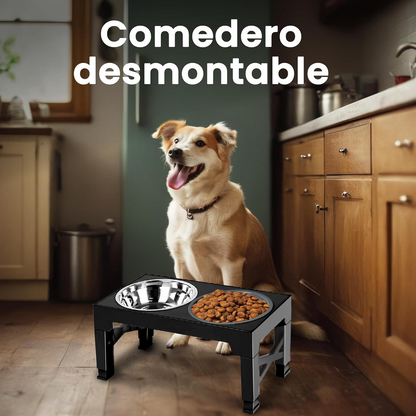COMEDERO PERRO 5 ALTURAS (PACK DE 2 UNIDADES AL 50% DESCUENTO=40,99€)