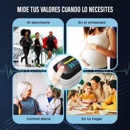 PULSIOXIMETRO MEDIDOR PULSACIONES Y OXIGENO EN SANGRE (PACK DE 2 UNIDADES AL 50% DESCUENTO=29,99€)