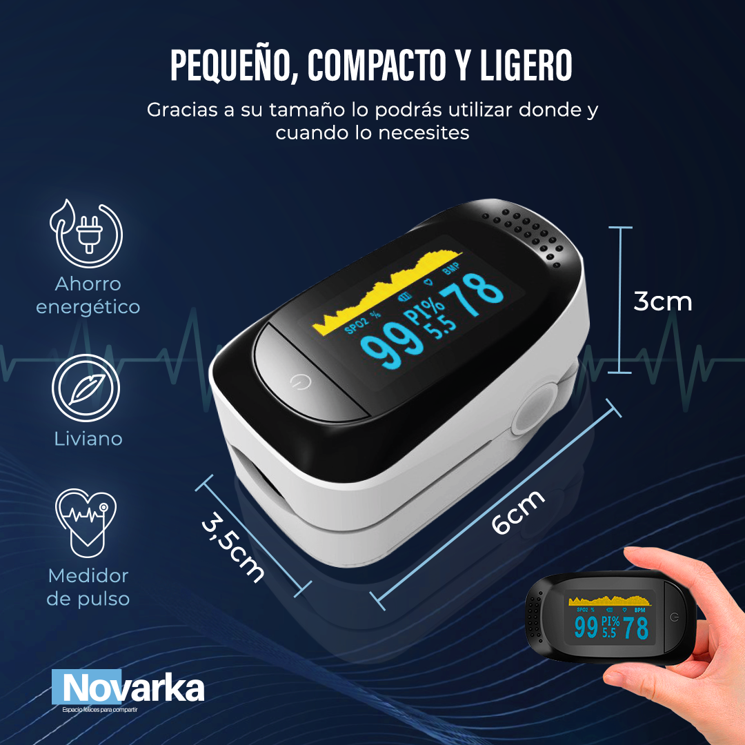PULSIOXIMETRO MEDIDOR PULSACIONES Y OXIGENO EN SANGRE (PACK DE 2 UNIDADES AL 50% DESCUENTO=29,99€)