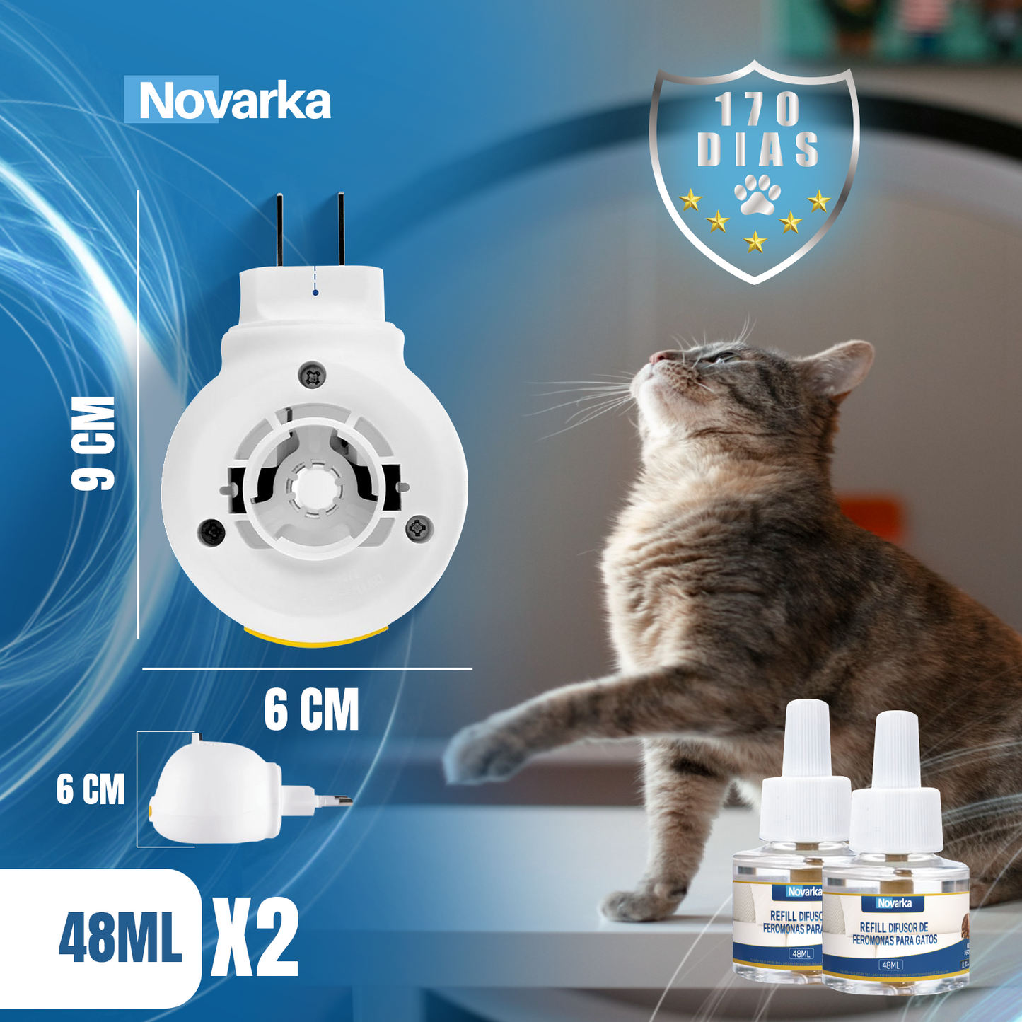 KIT FEROMONAS (2 DIFUSORES Y 6 RECAMBIOS) PARA GATOS X 29.99€