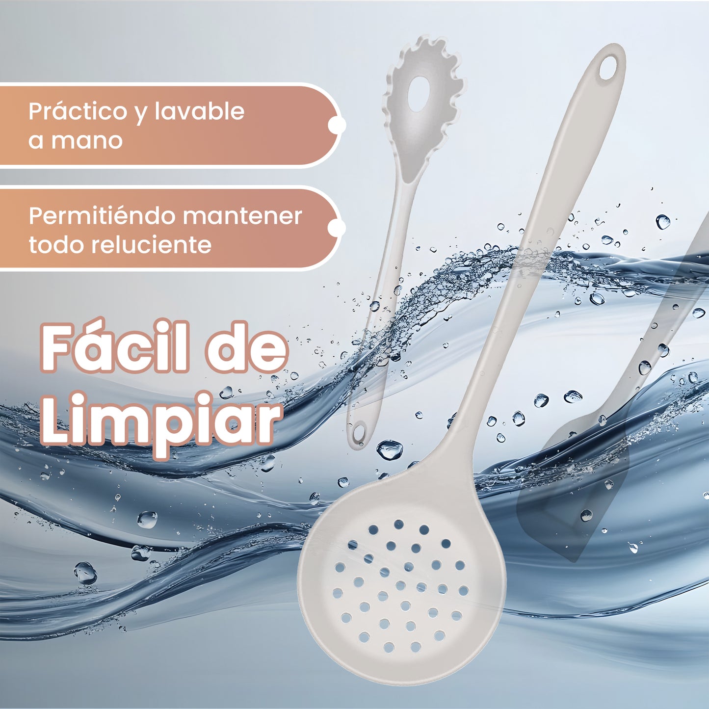KIT ESPATULAS + LIMPIADOR DE UTENSILIOS (PACK DE 2 UNIDADES AL 50% DESCUENTO=32,99€)