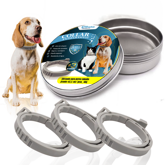 3 COLLARES ANTIPARASITARIOS X 22.99€ (6 X 31,99€)
